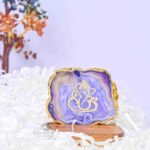 Agate Plate with Ganesha & Stand